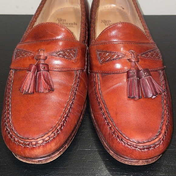 ALLEN EDMONDS Maxfield Brown Leather Tassel‎ Loafers Shoes Men\'s Size 10 E main image 7
